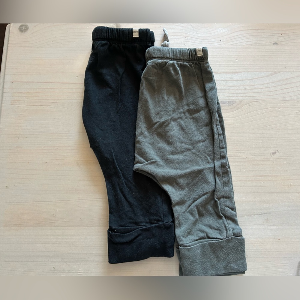 Kids Black and Gray Bottoms (2 pair)
